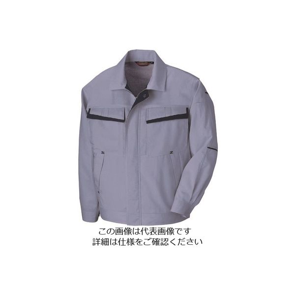 アイトス 長袖サマーブルゾン(配色)(男女兼用) ミストバイオレット×ディープネイビー M 5570-076-M 1着 144-6979（直送品）