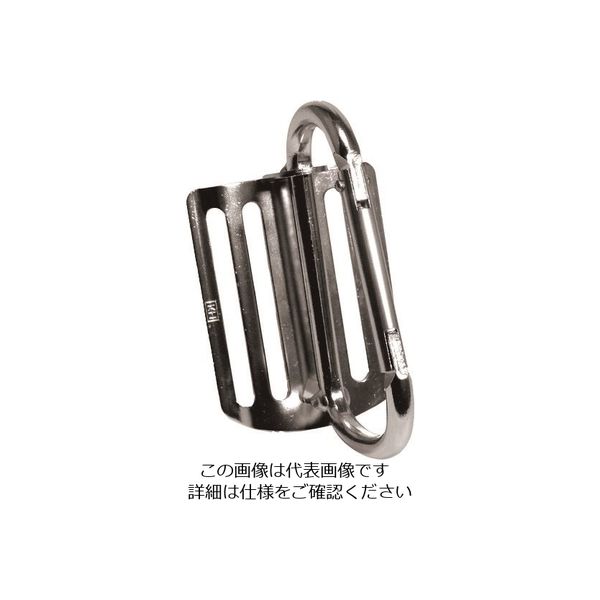 基陽 KH 座付カラビナ 4ツ穴 スチール製ミラー仕上げ 173 1個 126-9642（直送品）
