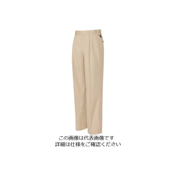アイトス ワークパンツ(2タック) ベージュ 79 5372-002-79 1着 137-7781（直送品）