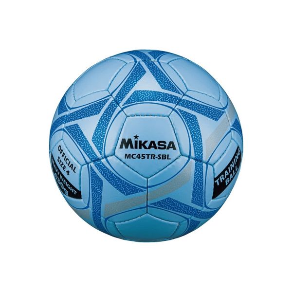 ミカサ トレーニングサッカーボール 4号約430gブルー MC45TR-SBL　2個（直送品）