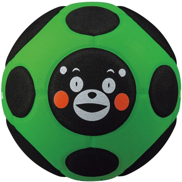ミカサ くまモンスマイルボール 緑/黒 SL3-KM-GBK　3個（直送品）