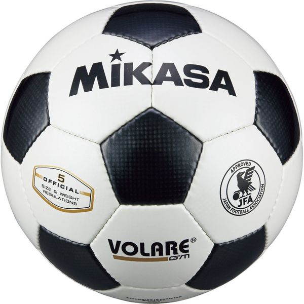 ミカサ サッカー検定球5号(一般・大学・高生・中学生用) 白/黒SVC5011-WBK　2個（直送品）