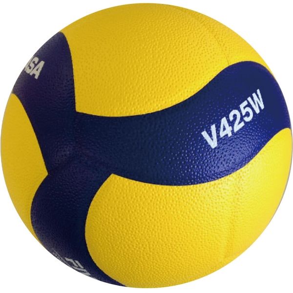 ミカサ バレーボール 練習球 4号（中学生・婦人用） 黄/青 V425W　2個（直送品）