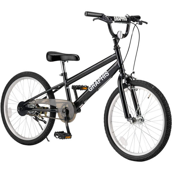 送料無料 GRAPHIS(グラフィス) 子供用自転車 BMX 20インチ GR-B20v2-BK（直送品） - アスクル