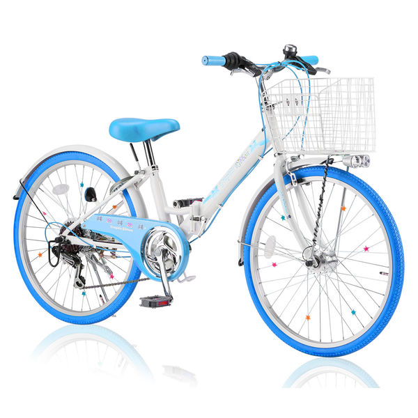 子供用自転車 24インチ 6段ギア オートライト ブルー SCALARE STYLE ...