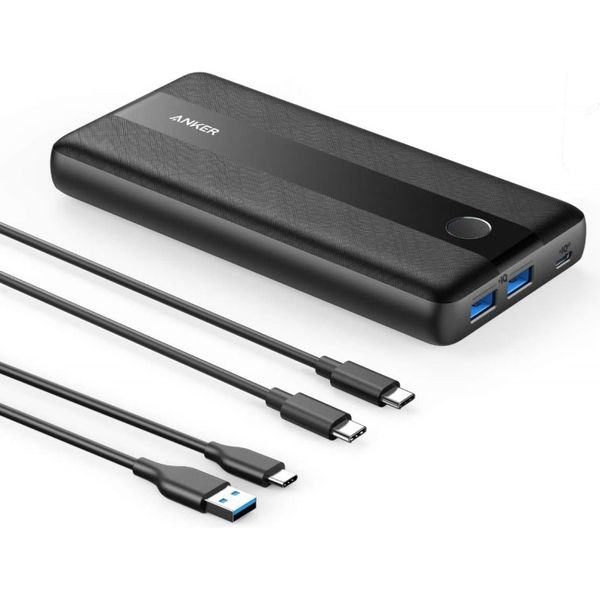 Anker モバイルバッテリー 19200mAh 45W Type-C×1 USB-A×1 PowerCore III 19200 ブラック  1個（直送品）