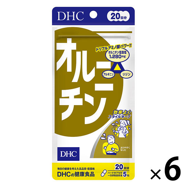 DHC オルニチン 20日分×6袋 アミノ酸・アルギニン ディーエイチシー