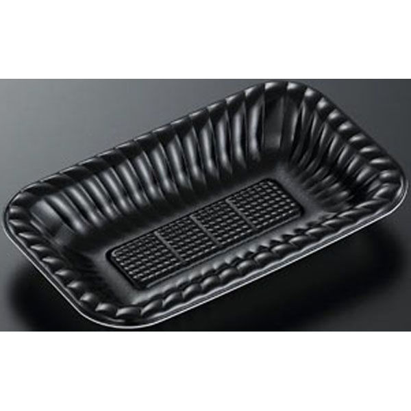 中央化学 オードブル容器 PDプレートK20-12 黒 内 身 00692104 1袋(50個)（直送品）