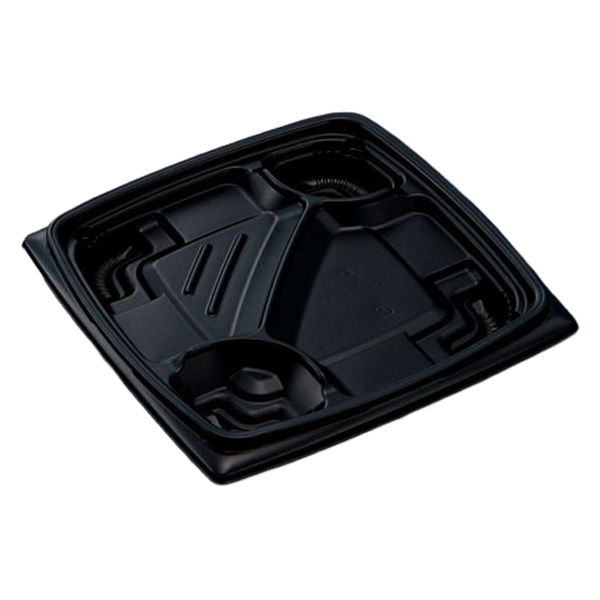 中央化学 弁当容器 CTリル 22-22C BK 身 00705513 1ケース(600個(50個×12))（直送品）