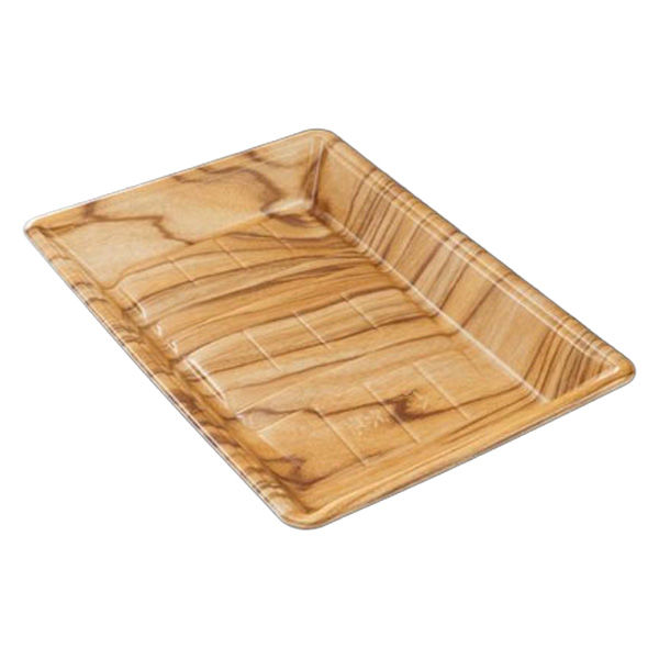 中央化学 発泡トレー 美栄え桶 20-27 木理BR 00770267 1ケース(800個(50個×16))（直送品）