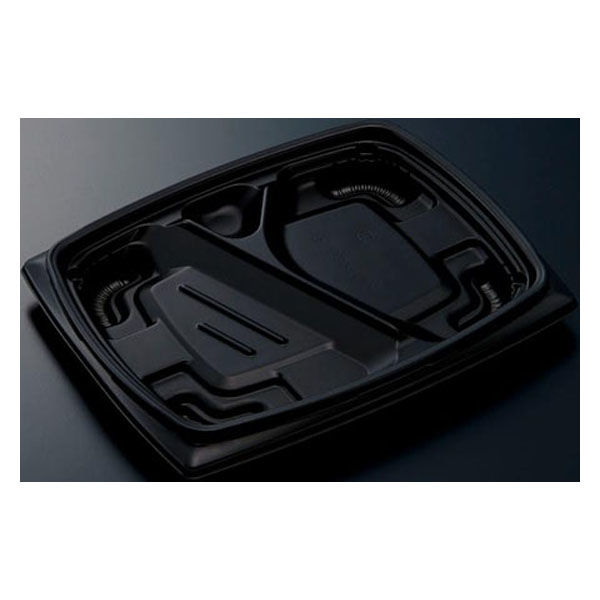 中央化学 弁当容器 CTリル 24-20L BK 身 00617970 1ケース(600個(50個×12))（直送品）