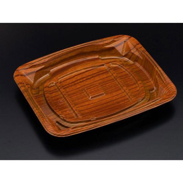 リスパック 弁当容器 バイオ 饗ロマン 80B 一木 RHHR214 1ケース(600個(50個×12))（直送品）