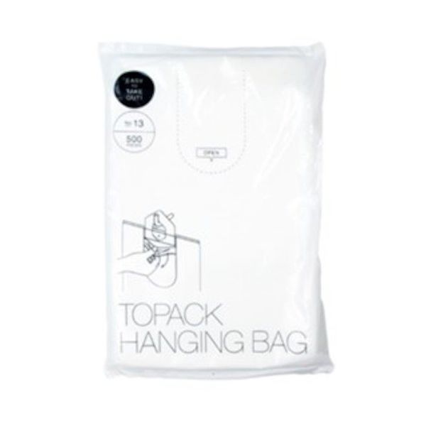 オザックス トパックハンギングバッグ13号 00320546 1冊(500枚) 472-7964（直送品）