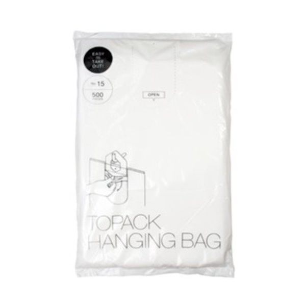 オザックス トパックハンギングバッグ15号 00310390 1冊(500枚) 472-7963（直送品）