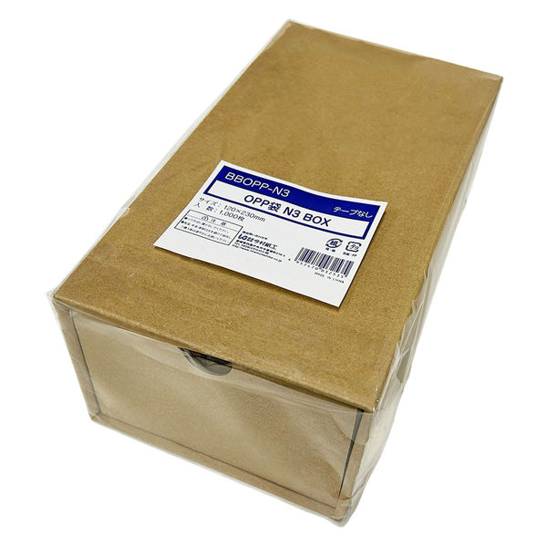 今村紙工 引き出しBOX収納 OPP袋（テープなし） 長形3号封筒