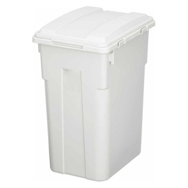 新輝合成 ゴミ箱 33L 連結カラー分別ペール 屋外兼用 ホワイトグレー 480490 1個（直送品）