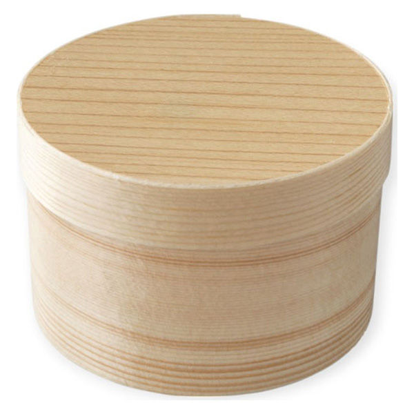 アサヒグリーン 木製容器 経木ワッパ 丸S 00251345 1ケース(300個(10個×30))（直送品）