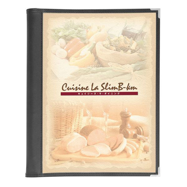 シンビ メニューブック BOLD BINDER ABW バインダークリアアメリカンA4-6P 黒 00389528 1袋(1個)（直送品）