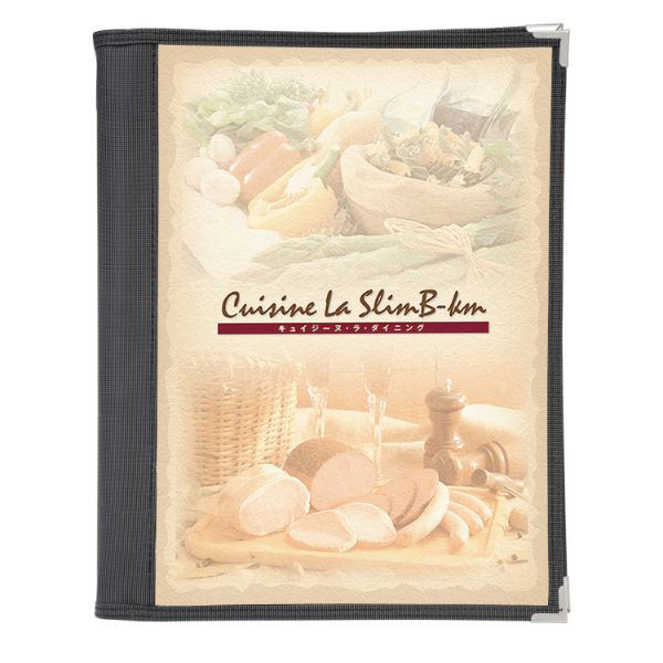 シンビ メニューブック NY-BOLD BINDER-ABW ナイロン 太バインダーメニュー (A4) 黒 00390114 1袋(1個)（直送品）