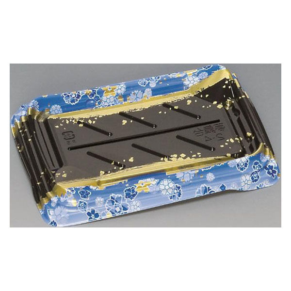 福助工業 寿司容器 夢舞台2-4H涼花青 00478380 1ケース(800個(50個×16))（直送品）