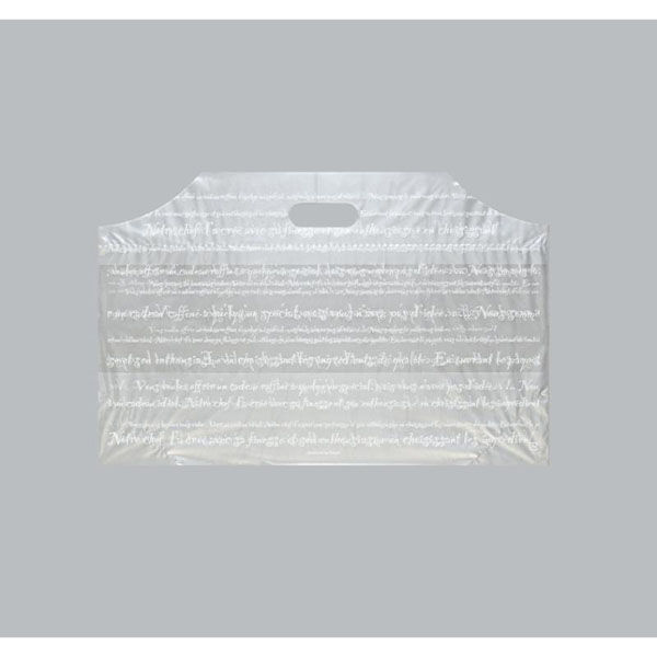 福助工業 ポリ手提げ袋 フラットバッグ M フランス 00486697 1ケース(1000個(100個×10))（直送品）