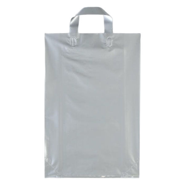 福助工業 ポリ手提袋 カルチャーバッグ Lタイプ(シルバー) 中 00500023 1ケース(500個(20個×25))（直送品）