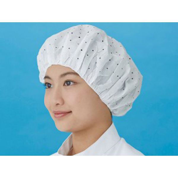 日本メディカルプロダクツ 不織布キャップ つくつく帽子 EL-102 L 白 00534511 1ケース(600個(100個×6))（直送品）
