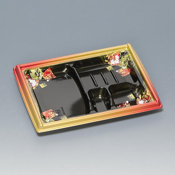 福助工業 弁当容器 箱膳23-18-1H 山水 00572526 1ケース(800個(50個×16))（直送品）