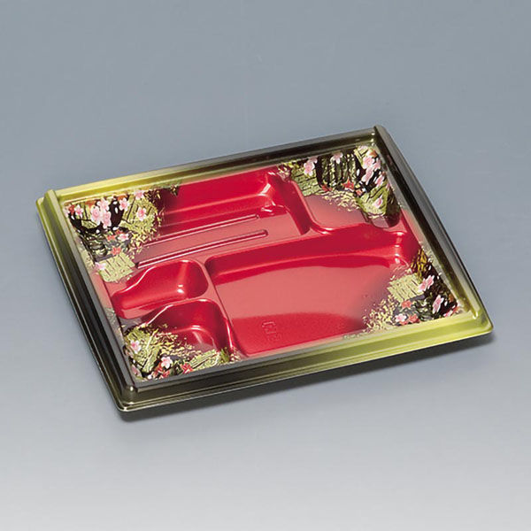 福助工業 弁当容器 箱膳23-20-6H 優美 00573317 1ケース(600個(50個×12))（直送品）