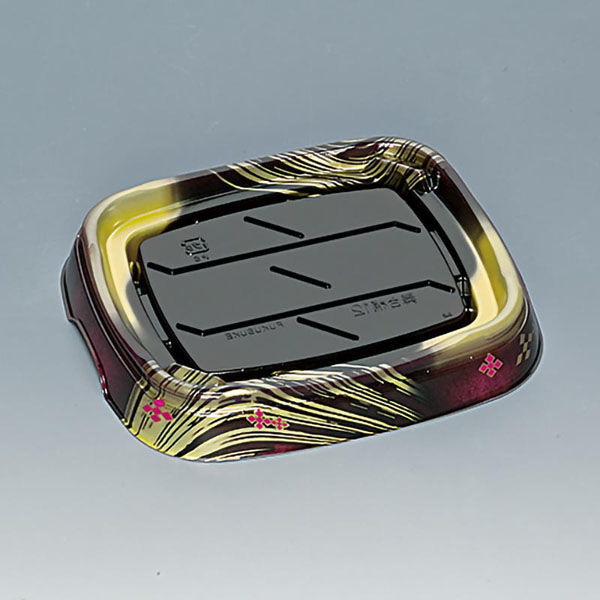 福助工業 寿司桶 舞台桶12H うるし 00596661 1ケース(240個(10個×24))（直送品）