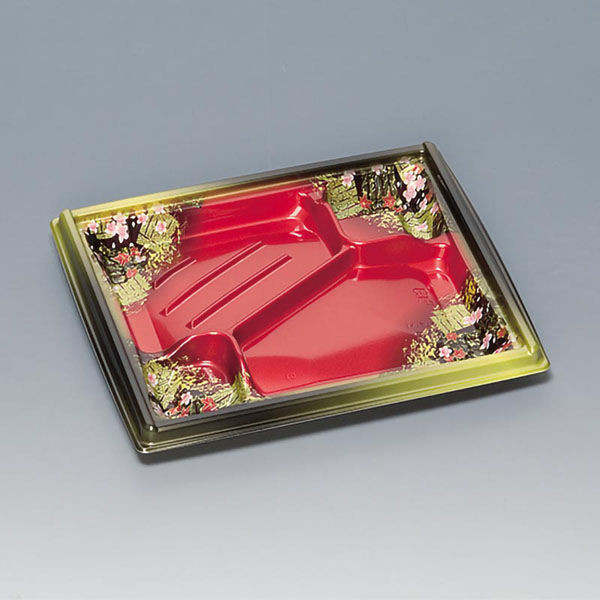 福助工業 弁当容器 箱膳23-20-2H 優美 00597410 1ケース(600個(50個×12))（直送品）