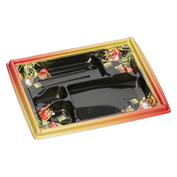 福助工業 弁当容器 箱膳23-20-6H 山水 00608094 1ケース(600個(50個×12))（直送品）