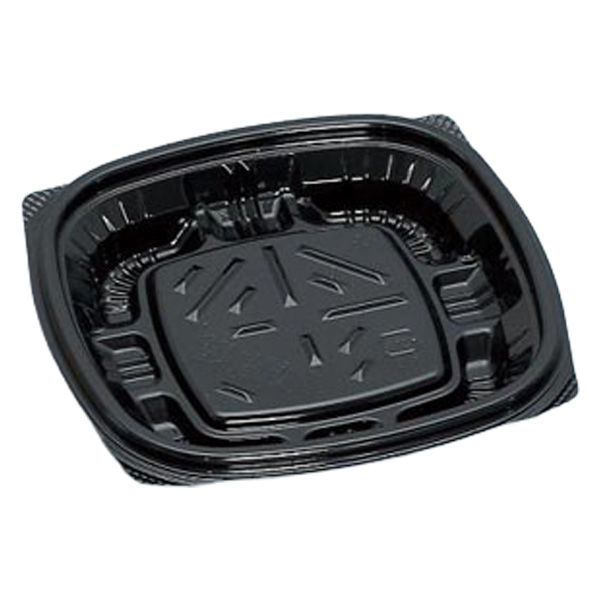 福助工業 惣菜容器 プリモ11-11DH 黒 00640903 1ケース(1600個(50個×32))（直送品）