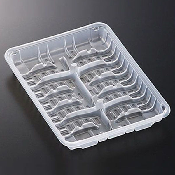 中央化学 汎用トレー PP 餃子 14-1(2×7) 00650174 1ケース(600個(50個×12))（直送品）