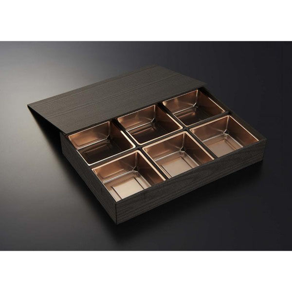 中央化学 折箱 匠御膳28-19H 黒木目-金(共)Y 00651912 1ケース(108個(12個×9))（直送品）
