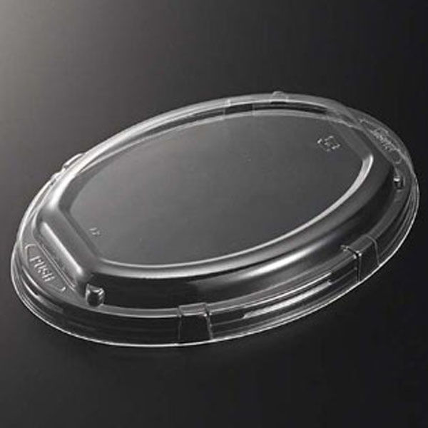 中央化学 BAKEQ 楕円容器 蓋(ステップ) 00652234 1ケース(900個(50個×18))（直送品）