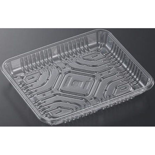 中央化学 透明トレー CSR・N20-17E O 00665163 1ケース(1200個(100個×12))（直送品）