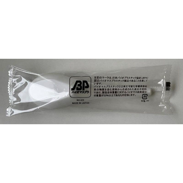 アサヒ徳島 使い捨てレンゲ BP バイオポリ25 チリレンゲ白単袋 00682824 1ケース(3000個(100個×30))（直送品）