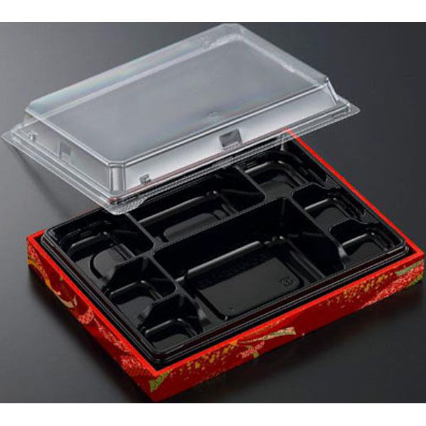 中央化学 折箱 CWA 22-17S 黒-ちぎり (ボ) 00696626 1ケース(220個(20個×11))（直送品）