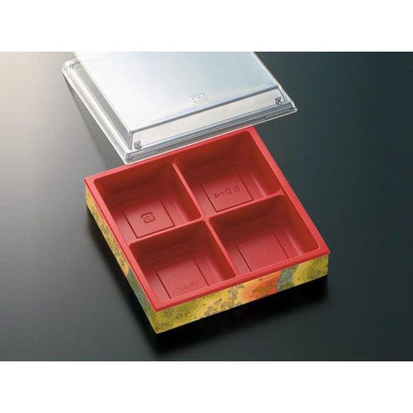 中央化学 折箱 CWH-角5-4 赤-しののめ (ボ) 00710190 1ケース(400個(20個×20))（直送品）