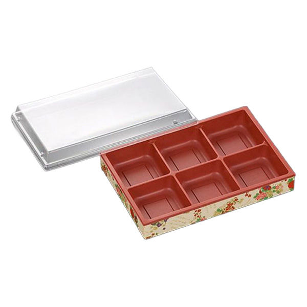 中央化学 折箱 CWH-角2.3-6 赤-鼓 (ボ) 00712930 1ケース(300個(20個×15))（直送品）