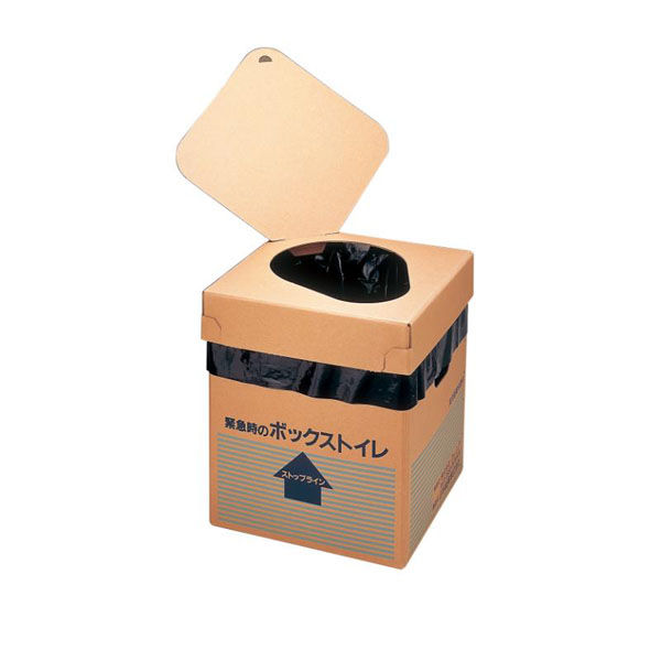 日本製紙クレシア 【防災】簡易トイレ クレシア ボックストイレ 00759732 1ケース(5個(1個×5))（直送品）