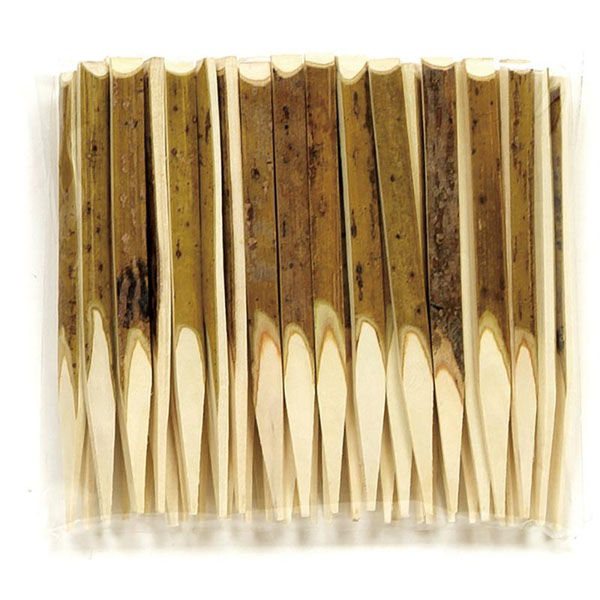 萬洋 爪楊枝 黒文字楊枝 9cm 100本入 00761683 1ケース(1個)（直送品）