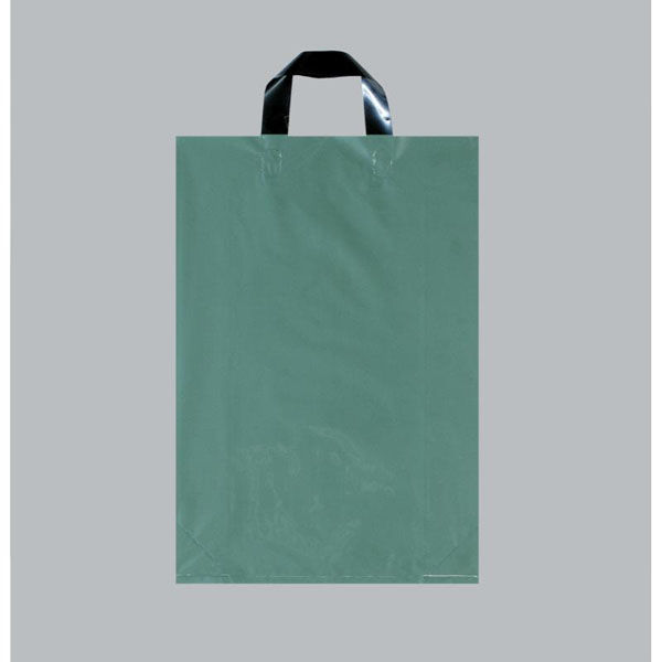 福助工業 ポリ手提袋 カルチャーバッグ Lタイプ(グリーン) 中 00762533 1ケース(500個(20個×25))（直送品）
