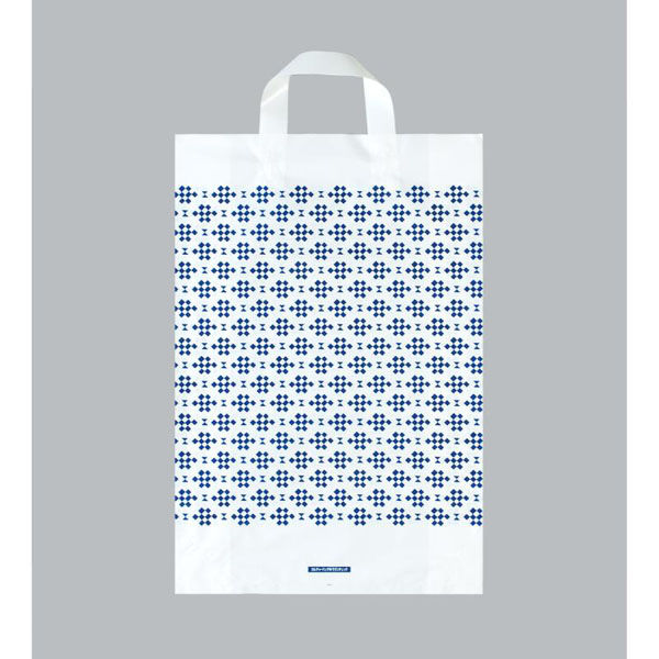 福助工業 ポリ手提袋 カルチャーバッグ モダン 中 00762544 1ケース(500個(20個×25))（直送品）