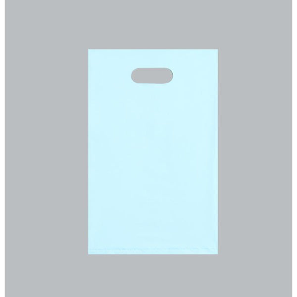 福助工業 ポリ手提袋 ニュー アームバッグ LDライトブルー (SS) 00762566 1ケース(1200個(50個×24))（直送品）