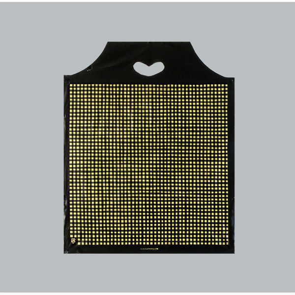 福助工業 ポリ手提袋 ハートバッグ チェック 中 00762578 1ケース(1000個(100個×10))（直送品）