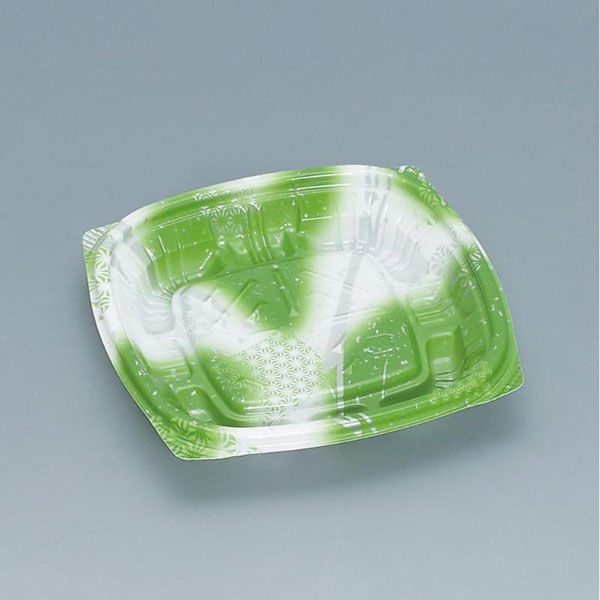 福助工業 惣菜容器 プリモ11-11DH あまのグリーン 00762786 1ケース(1600個(50個×32))（直送品）