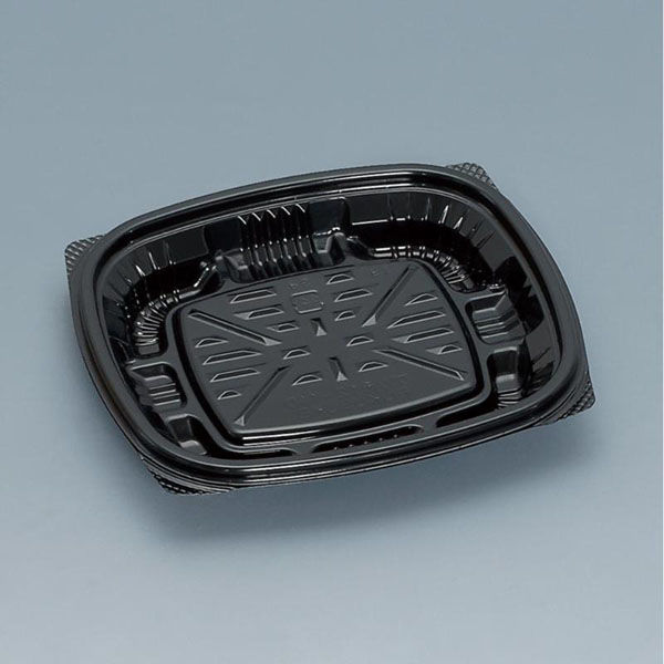 福助工業 惣菜容器 プリモ12-11DH 黒 00762796 1ケース(1600個(50個×32))（直送品）