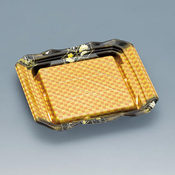 福助工業 寿司容器 旬海皿3-3H 雅市松 00762865 1ケース(400個(50個×8))（直送品）